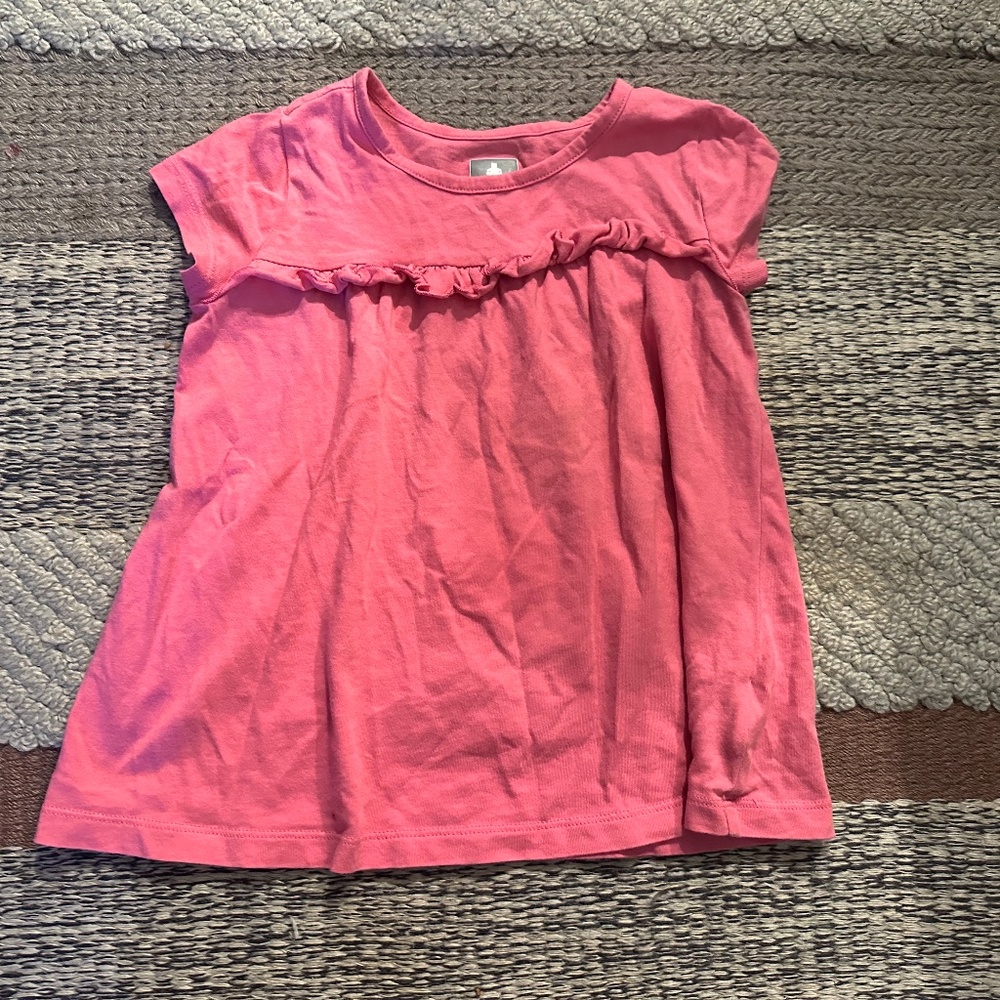 Pink Short Sleeve Girls T-Shirt